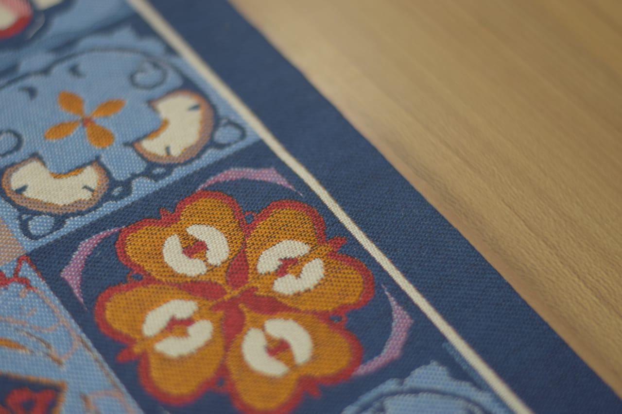 Bohemian Embroidered Table Runner – 160 cm x 35 cm | Multicolor Tassel Decor Runner