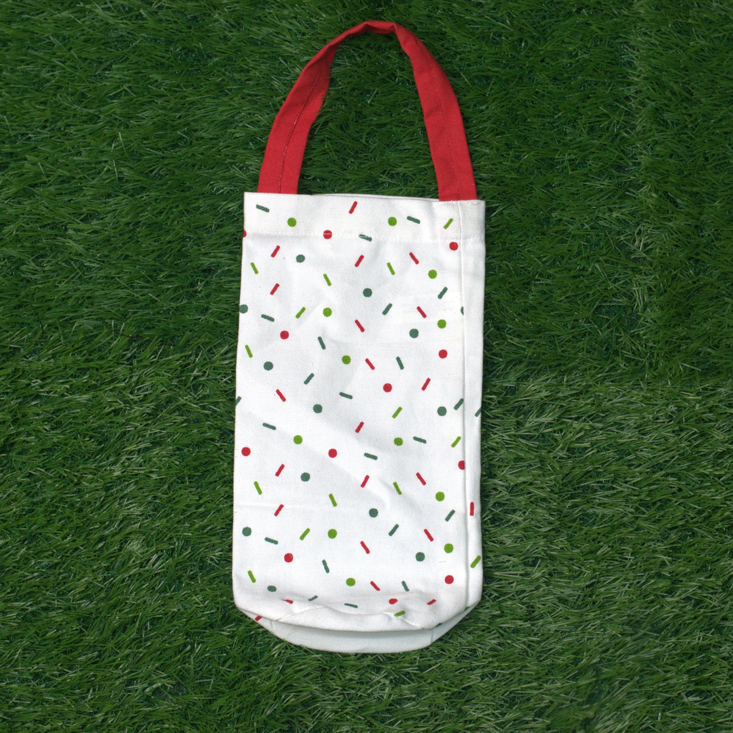 Christmas “Let’s Get Lit” Wine Bottle Cover Bag – Festive Gift Bag with Handle