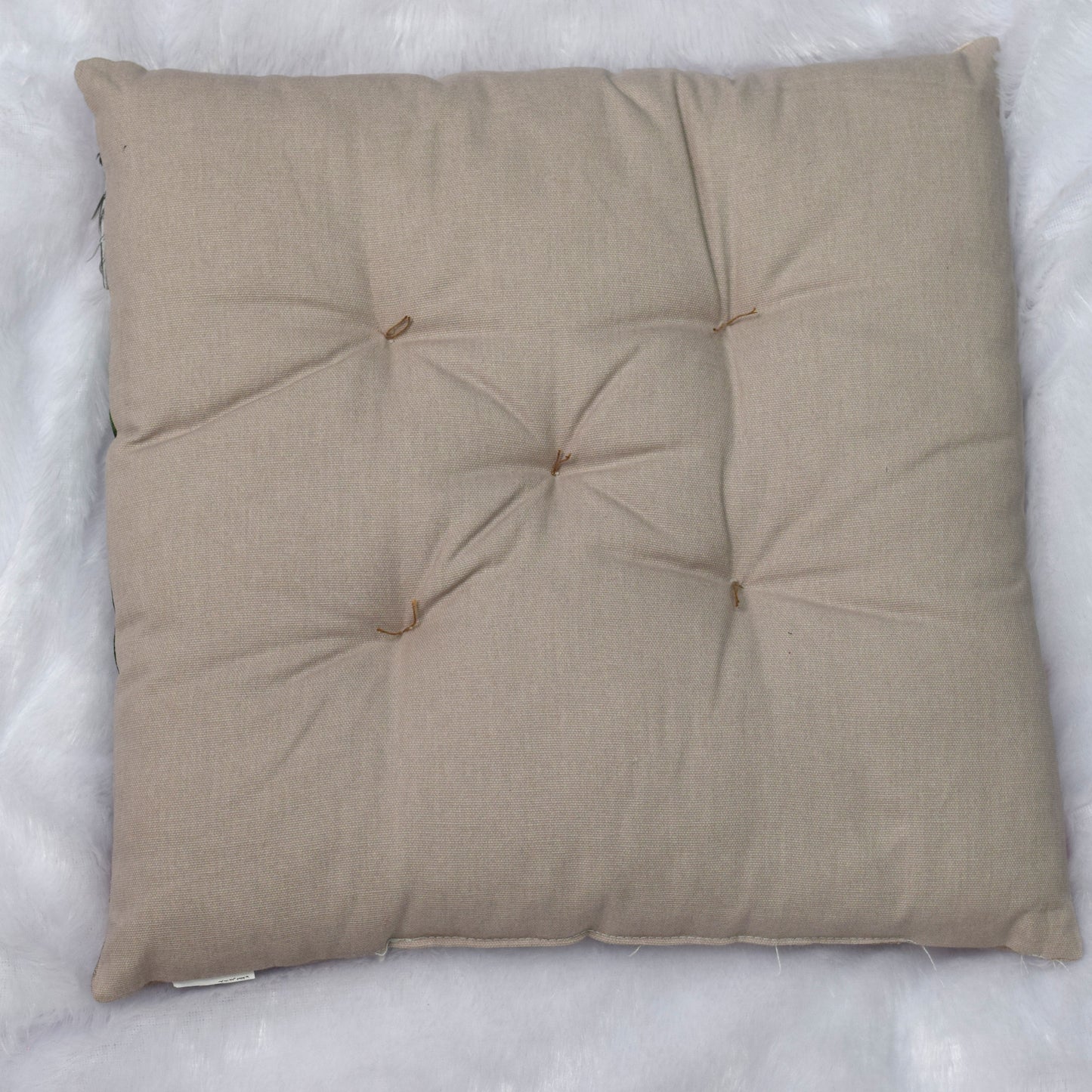 Christmas Teddy Reading Newspaper Cushion  – 16x16 Inch