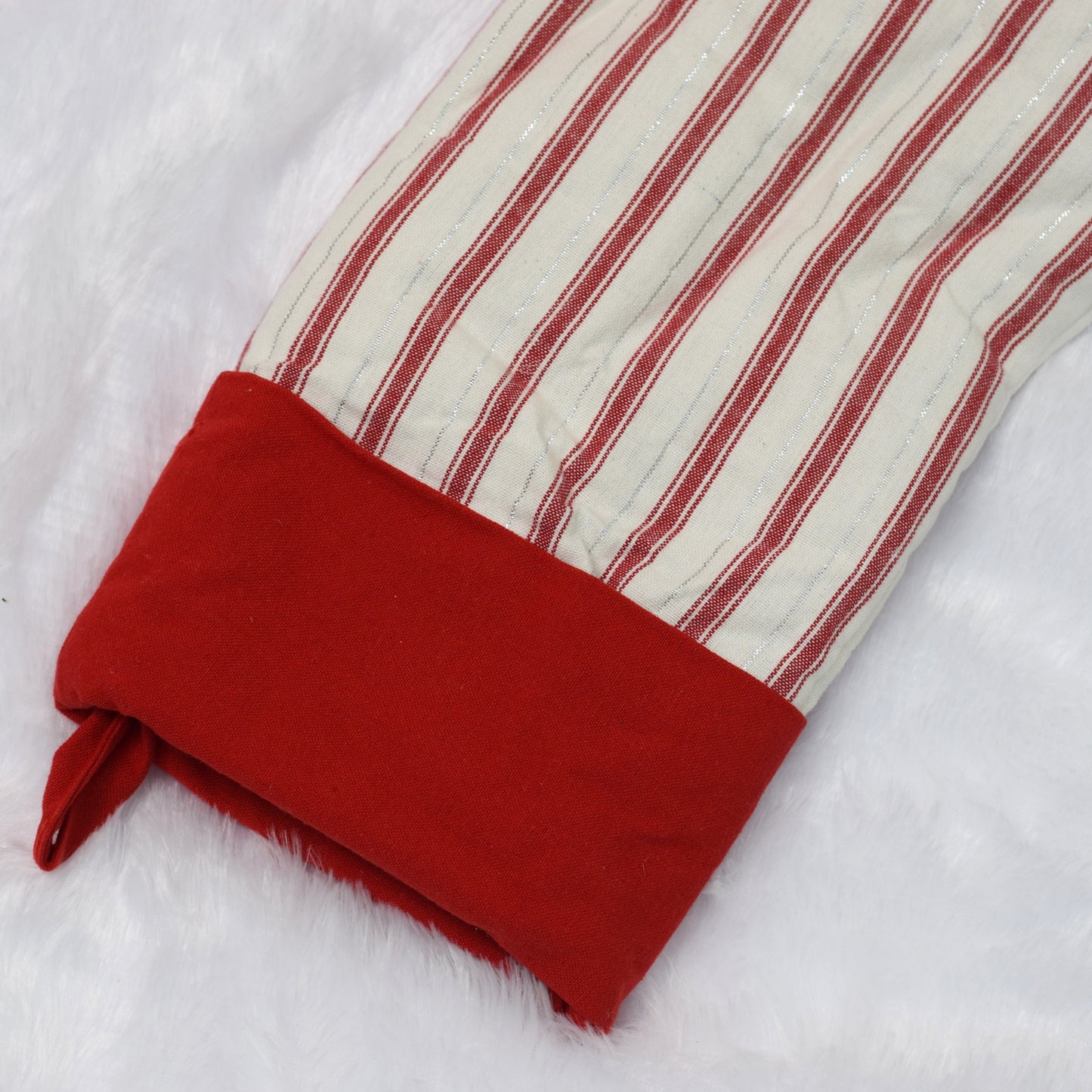 Classic Red & White Striped Christmas Stocking – Festive Hanging Decor