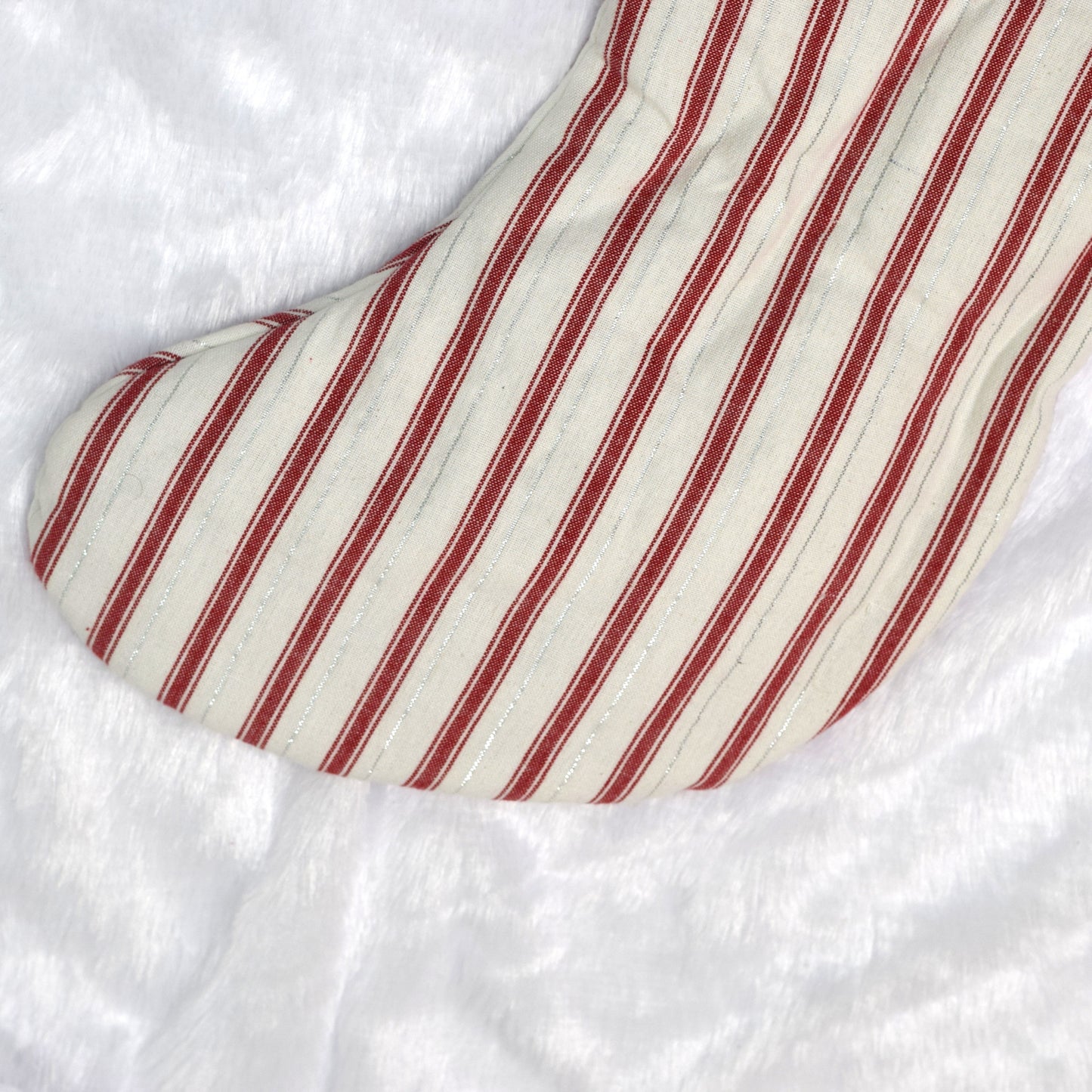 Classic Red & White Striped Christmas Stocking – Festive Hanging Decor