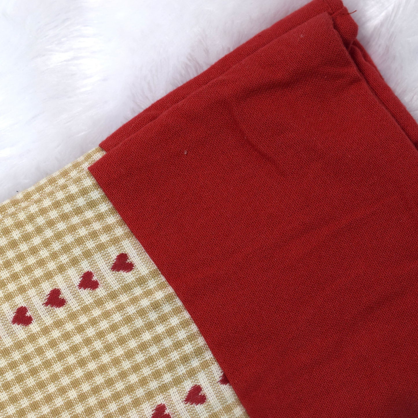 Christmas Elf Stocking with Heart Pattern – Festive Tree Hanging Décor