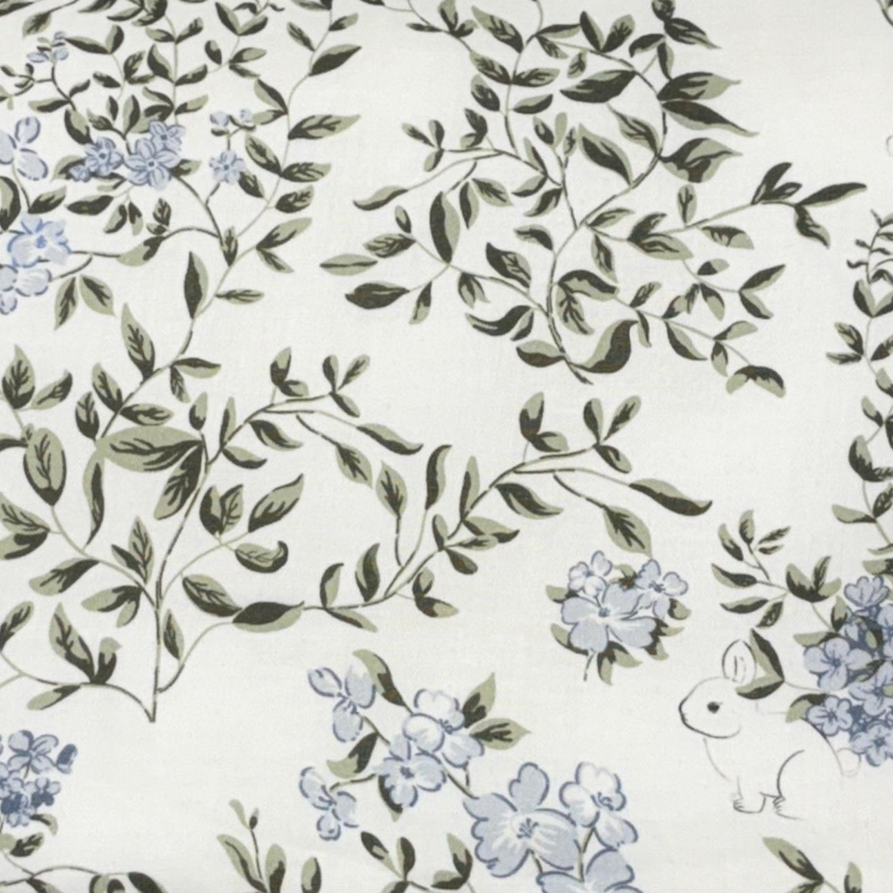 Soft Cotton baby blanket ( Baby Quilt) with Floral & Bunny Print with Whale Pillow – 45” x 45”Handcrafted Floral & Bunny