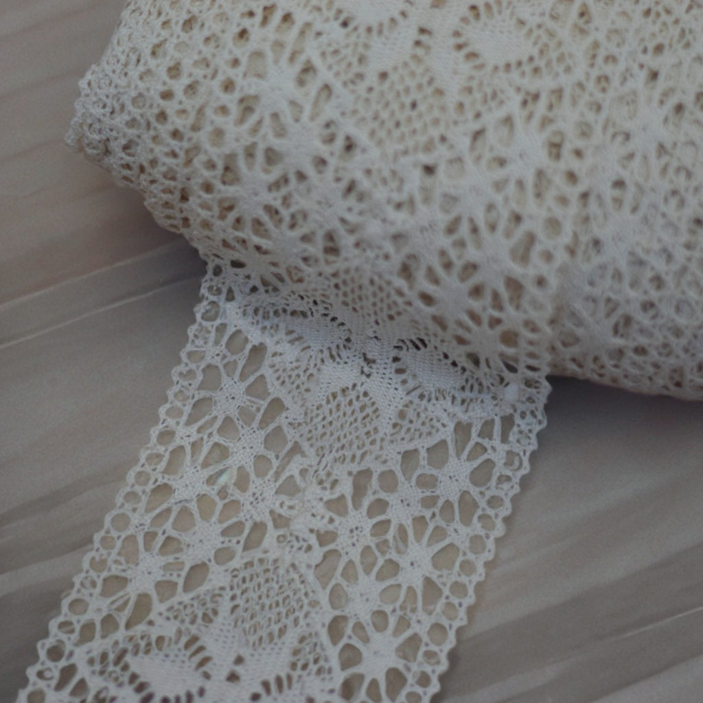 Vintage Style White Lace Trim Roll – 20 Meters