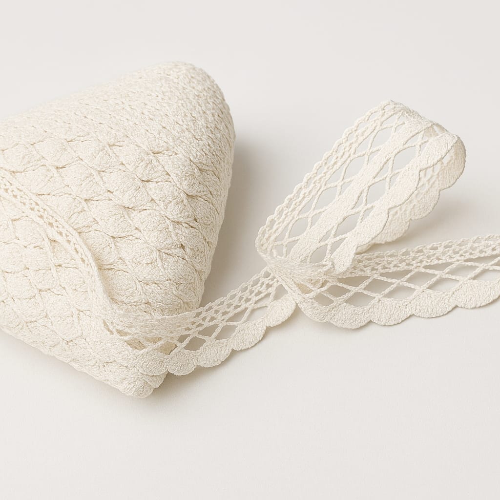 Premium Cotton Lace Roll – 20 Meters, 2 Inch Width