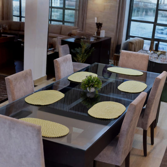 Handwoven Green Cotton Table Mats