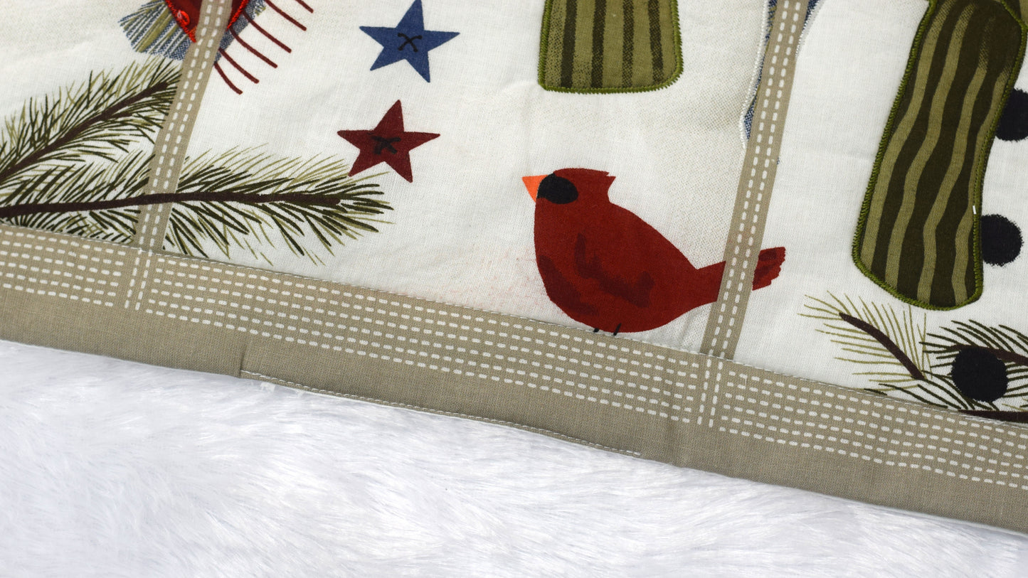 Festive Snowman Christmas Table Mat – Holiday Dining Decoration-.20 Inch length and 14 inch width