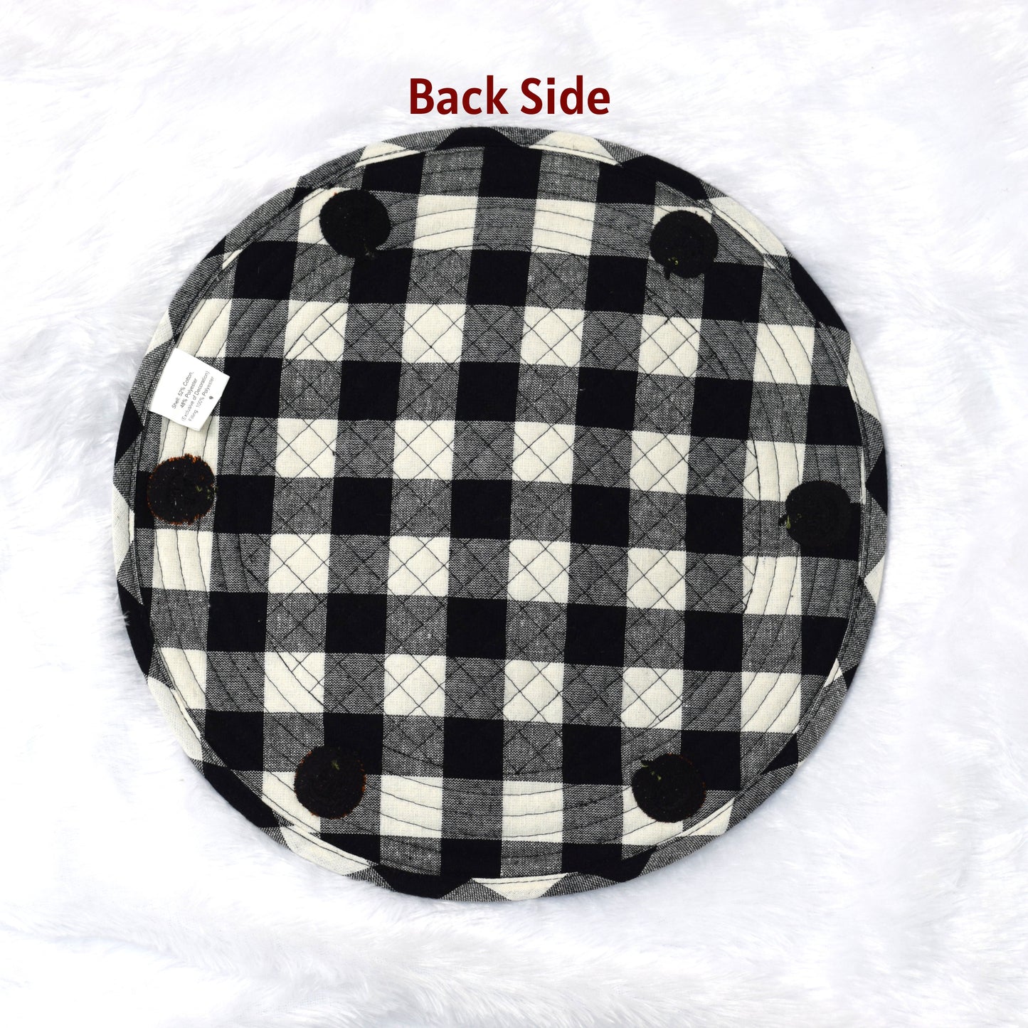 Halloween Pumpkin Checkered Round Table Mat🎃