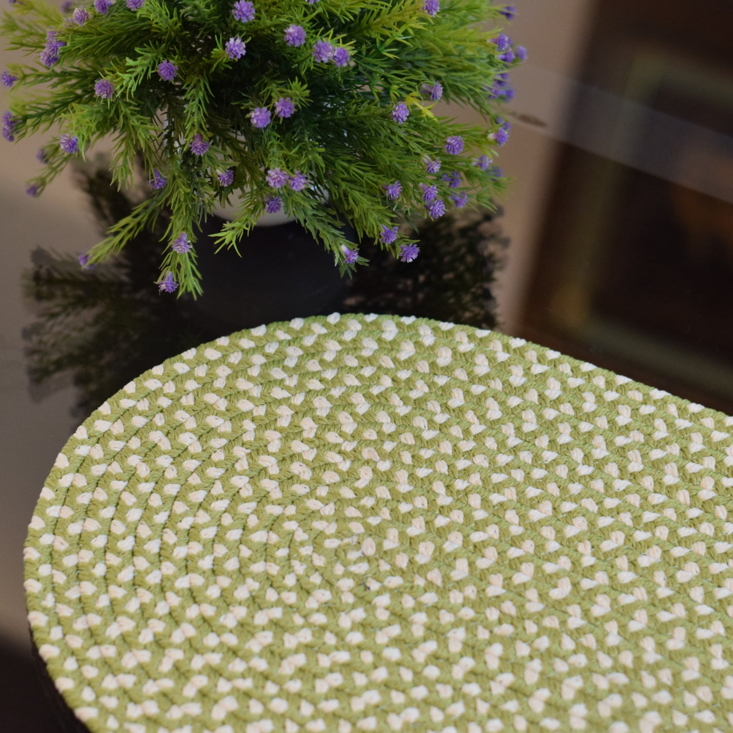 Handwoven Green Cotton Table Mats