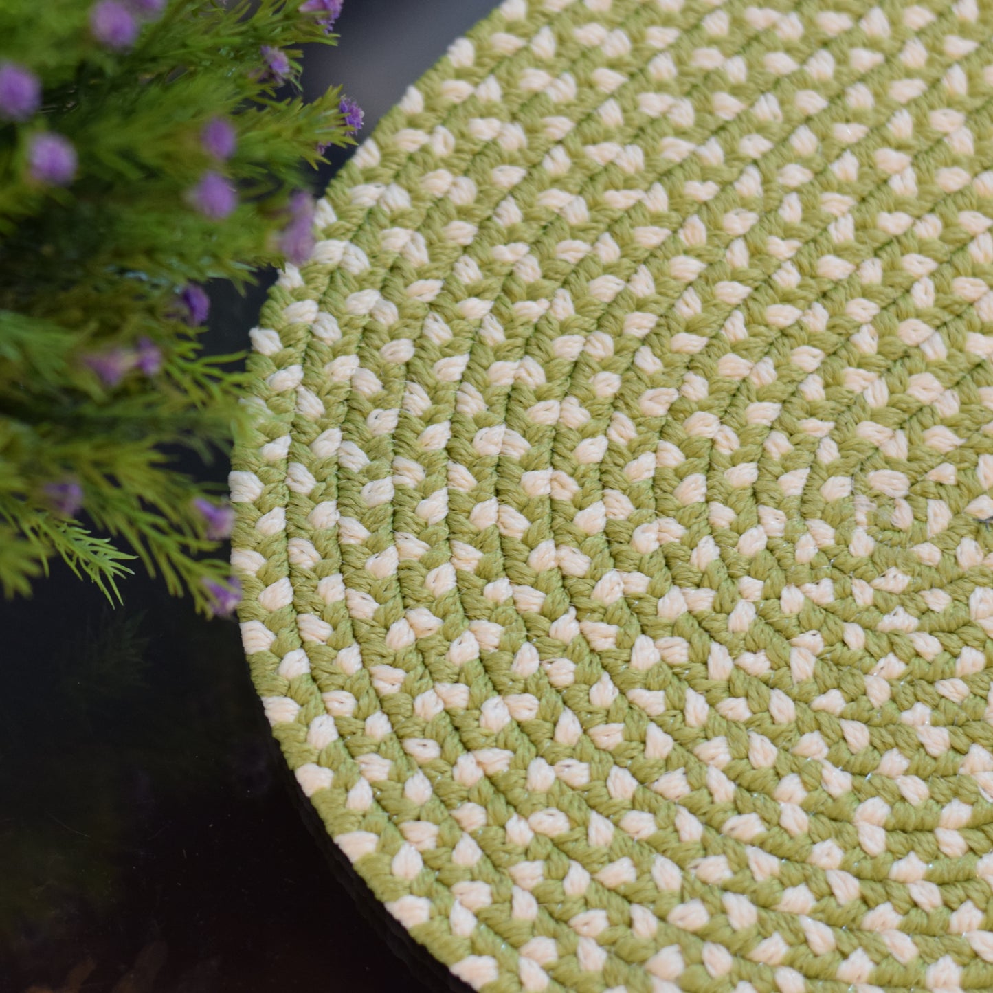 Handwoven Green Cotton Table Mats