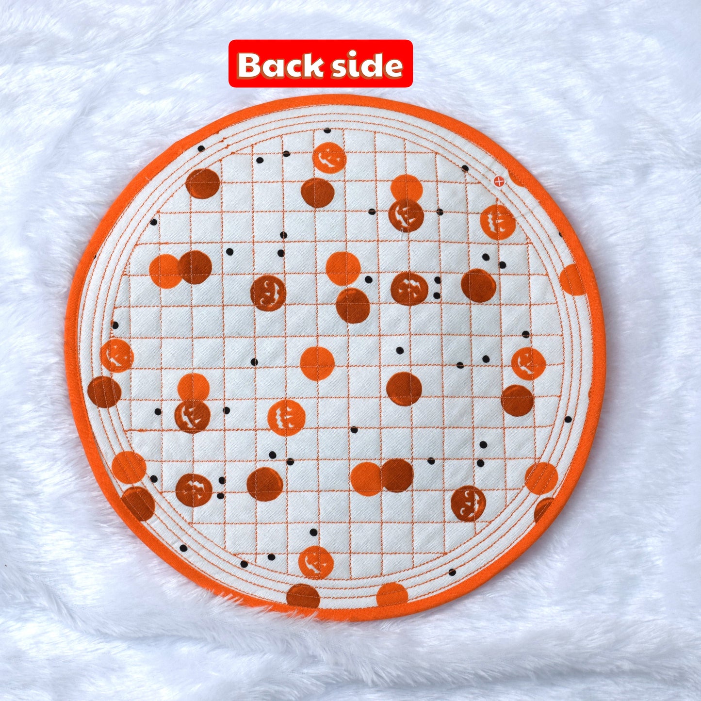 Halloween Pumpkin Face Quilted Table Mat🎃