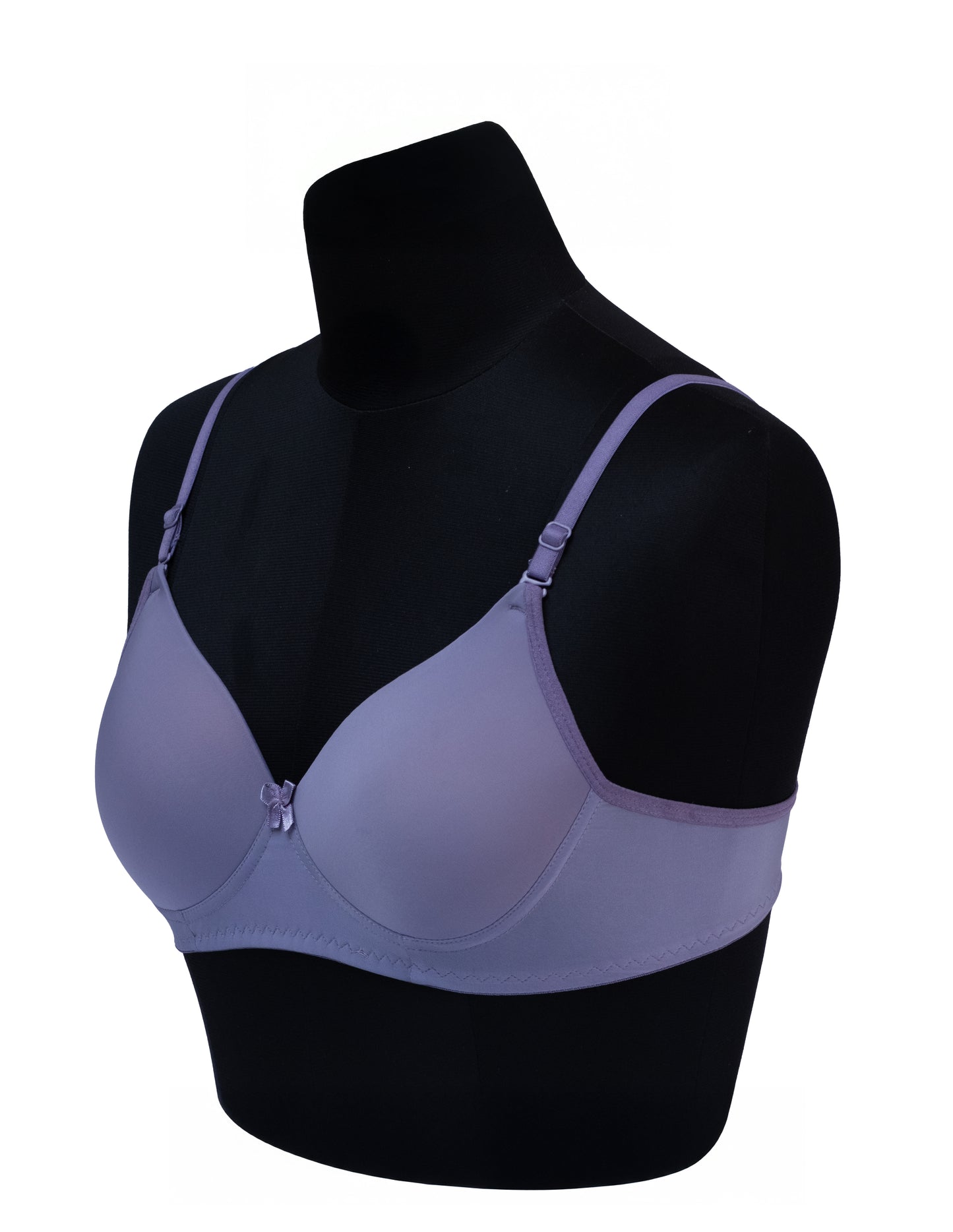 Everyday Comfort Lightly Padded Bra – 3-Pack (Black,lavender,skin)