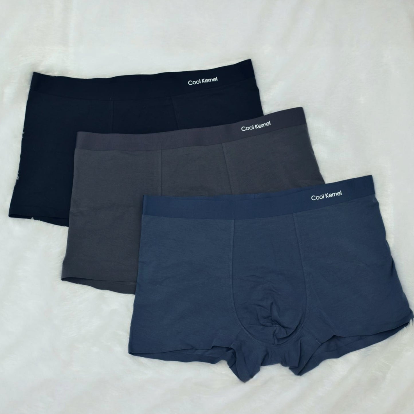 Men’s  Modal and Bamboo  Cotton  Stretch Briefs – Pack of 3 (Dark Blue, Grey & Light Blue)