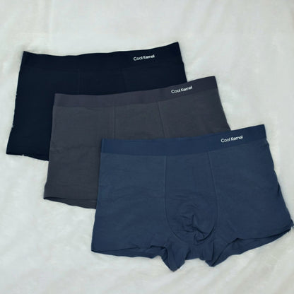Men’s  Modal and Bamboo  Cotton  Stretch Briefs – Pack of 3 (Dark Blue, Grey & Light Blue)