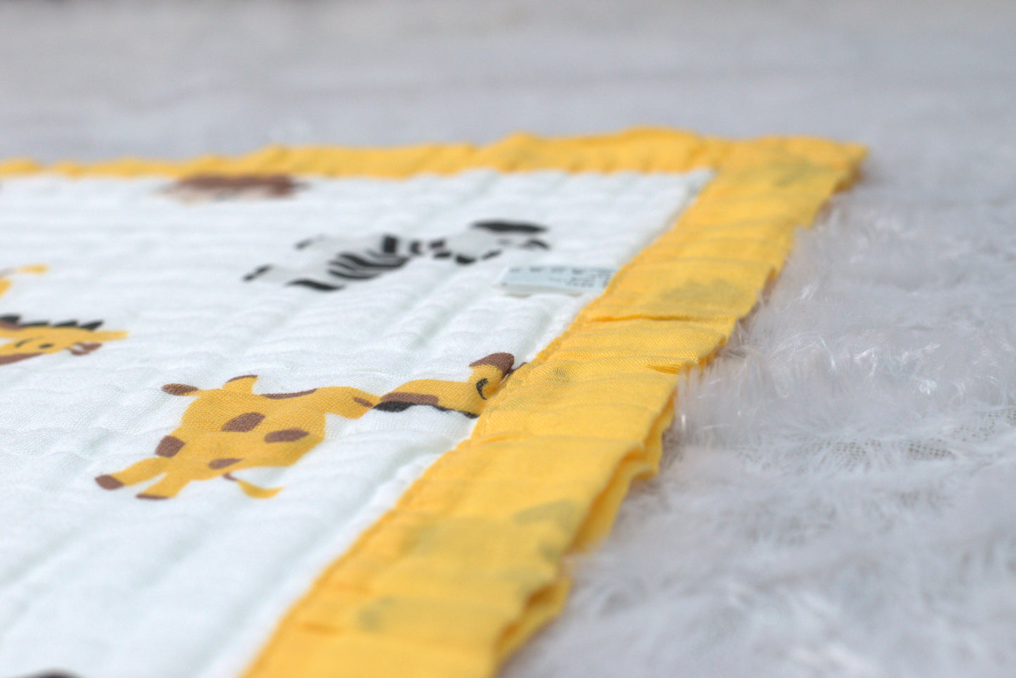 Baby Muslin  Swaddle Cloth with Cute Animal Print | 1.05 m x 1.10 m | Soft & Breathable