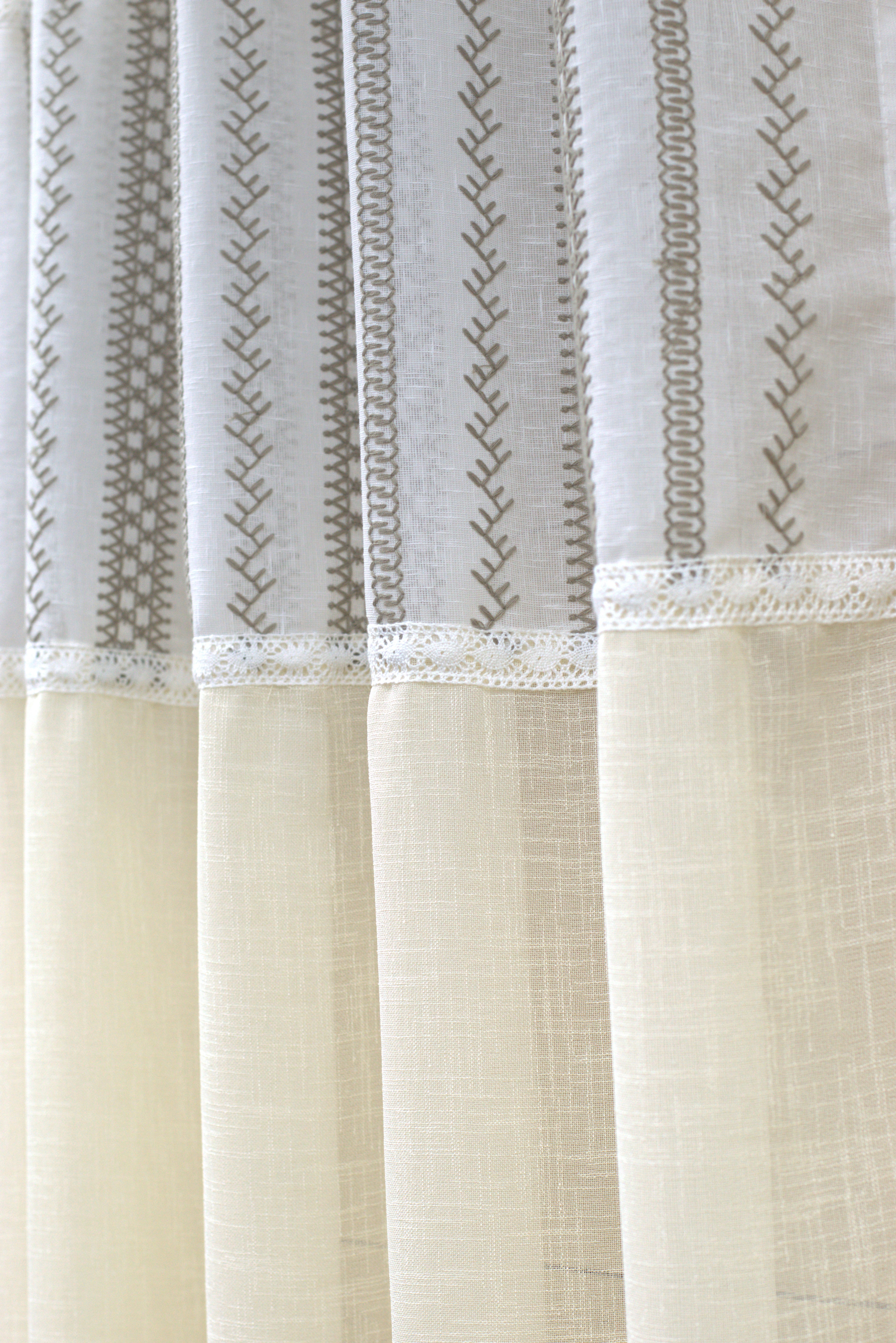 4×7 Semi Linen Door Curtain | Elegant Textured Fabric for Home Décor
