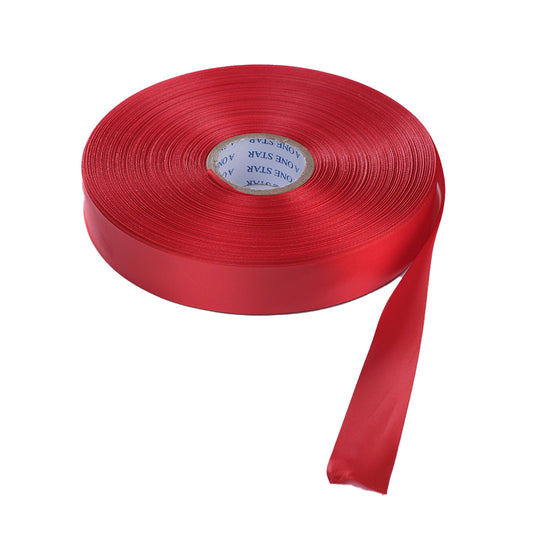 Premium Red Satin Ribbon Roll – 1 Inch Width, 200 Yards
