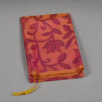 Elegant Semi-Silk Saree with Floral Design – Peach Pink