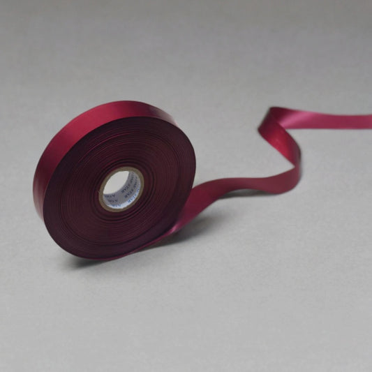 “Wine Red Satin Ribbon Roll – 1 Inch Wide, 200 Yards”