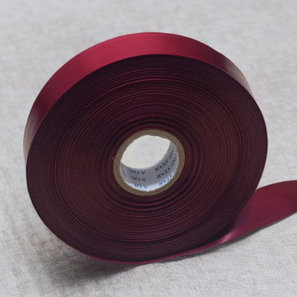 “Wine Red Satin Ribbon Roll – 1 Inch Wide, 200 Yards”