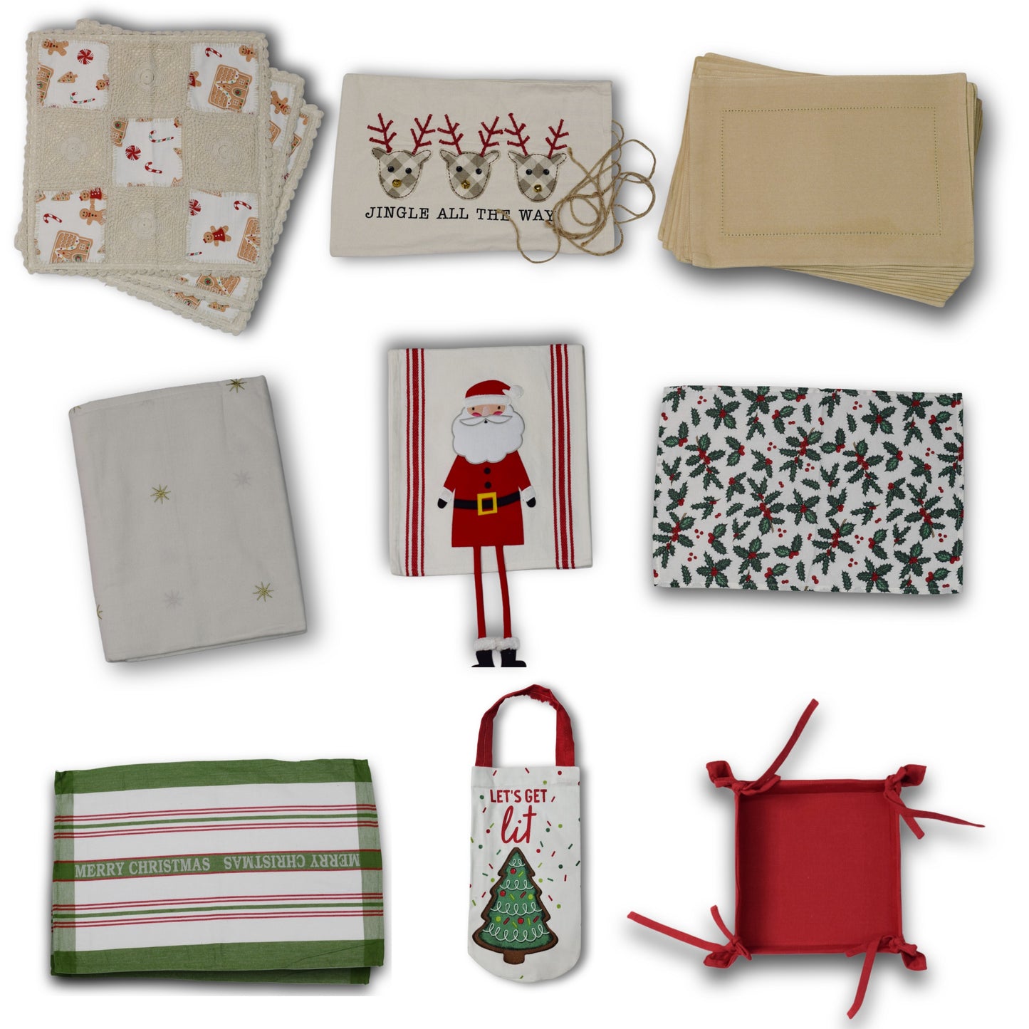 Festive Christmas Dining & Kitchen Gift Hamper Set – Complete Table &  Kitchen Décor Collection
