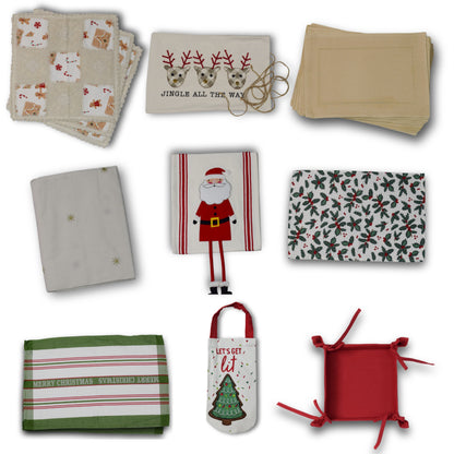 Festive Christmas Dining & Kitchen Gift Hamper Set – Complete Table &  Kitchen Décor Collection