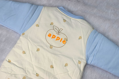 Newborn/Infant Warm Snap-Up Sleepsuit - Long Sleeve Quilted Romper