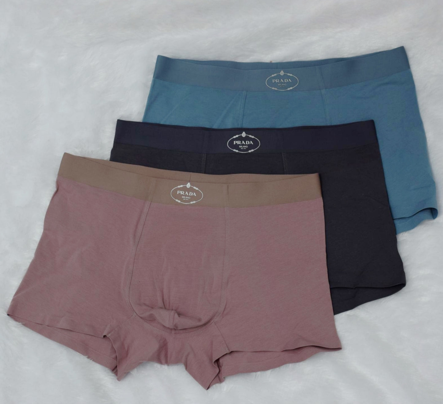 Men’s Premium Briefs Set of 3 – rosewood, Gray & Light Blue