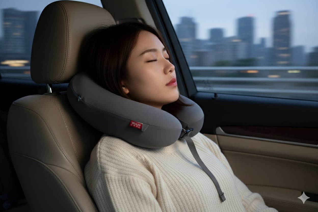 Ergonomic Travel Neck Pillow - View 2 - Nushio