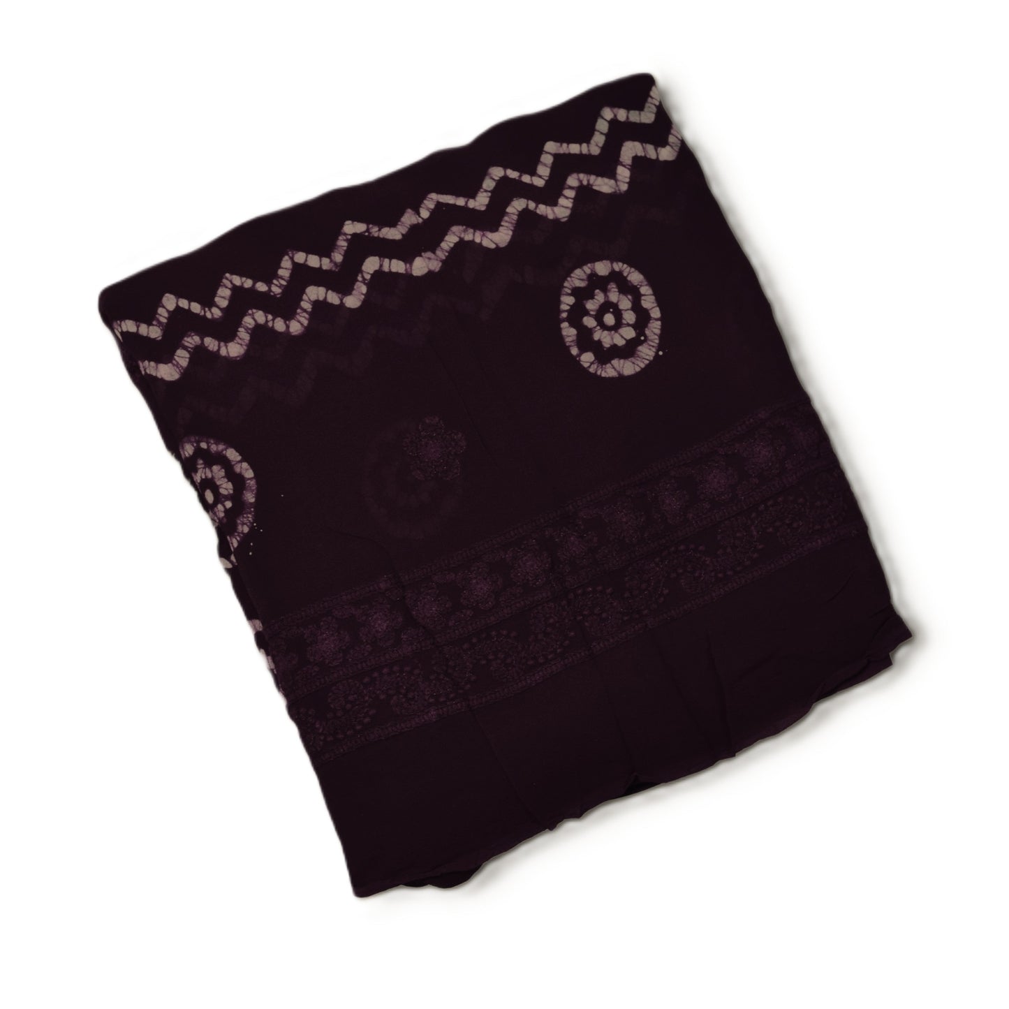 Elegant Maroon Bandhani Printed Georgette Shawl