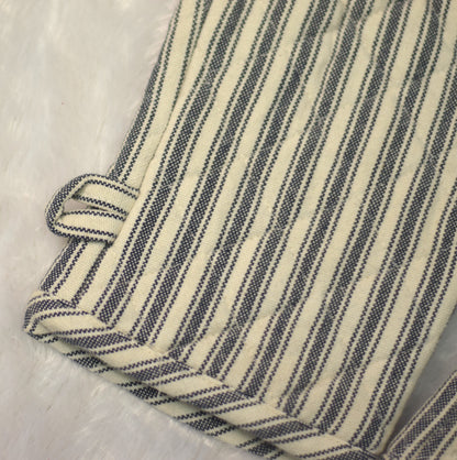 Classic Striped Cotton Oven Gloves – Heat Resistant Kitchen Mitts (Set of 2)