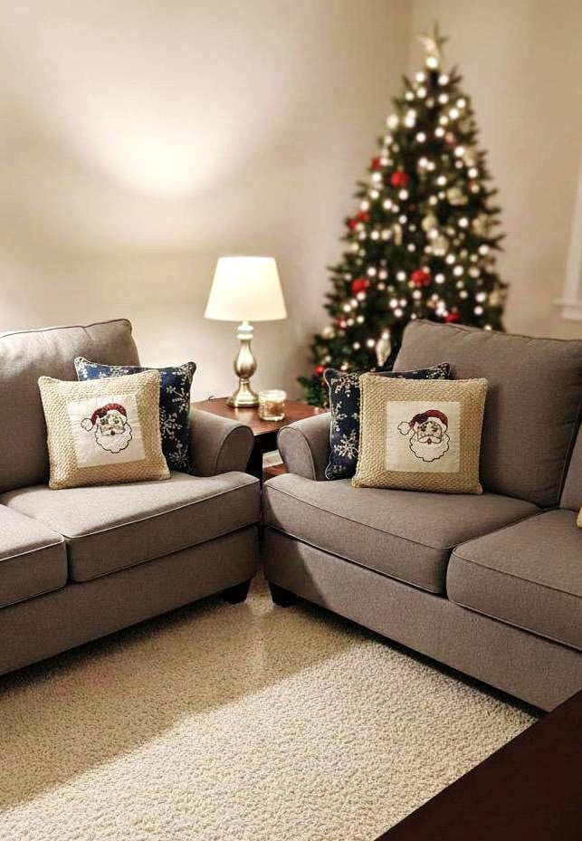 Handcrafted Santa Claus Crochet Cushion Cover – 16x16 Inch