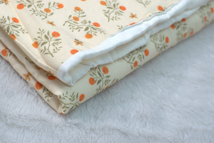 Soft Cotton Baby Swaddle Cloth – 1.10 m x 1.10 m | Gentle Printed Newborn Wrap