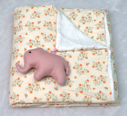 Soft Cotton Baby Swaddle Cloth – 1.10 m x 1.10 m | Gentle Printed Newborn Wrap