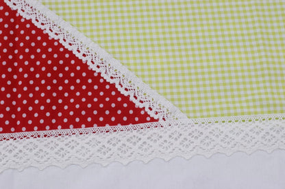 Elegant King Size Cotton Bed Sheet with Lace Border – Soft & Stylish Bedding Set