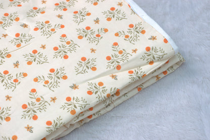 Soft Cotton Baby Swaddle Cloth – 1.10 m x 1.10 m | Gentle Printed Newborn Wrap
