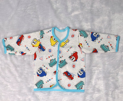 Cute Car Print Baby Jhabla – Soft Cotton Wear for 3 to 6 Months