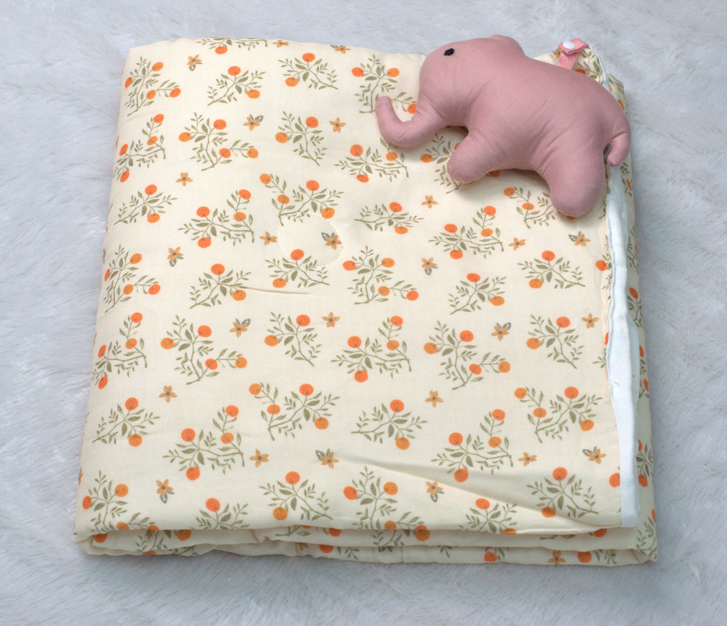 Soft Cotton Baby Swaddle Cloth – 1.10 m x 1.10 m | Gentle Printed Newborn Wrap