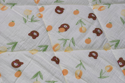 Soft Cotton Baby Swaddle Blanket with Plush Backing – 1 m x 95 cm