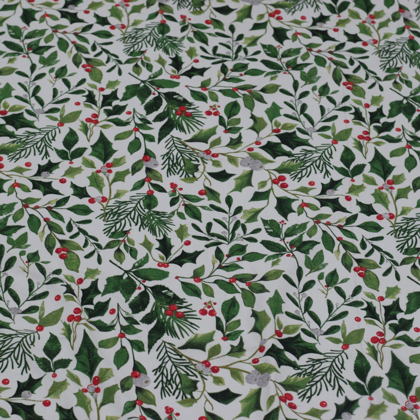 Festive Leaf Print King Size Cotton Bed Sheet Set