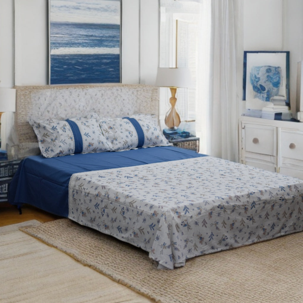 Luxury Queen Size Bed Sheet with Pillow Covers – Soft & Durable