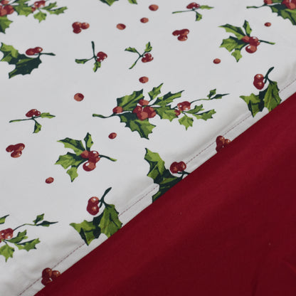 Festive Floral King Size Cotton Bed Sheet with Pillow Covers