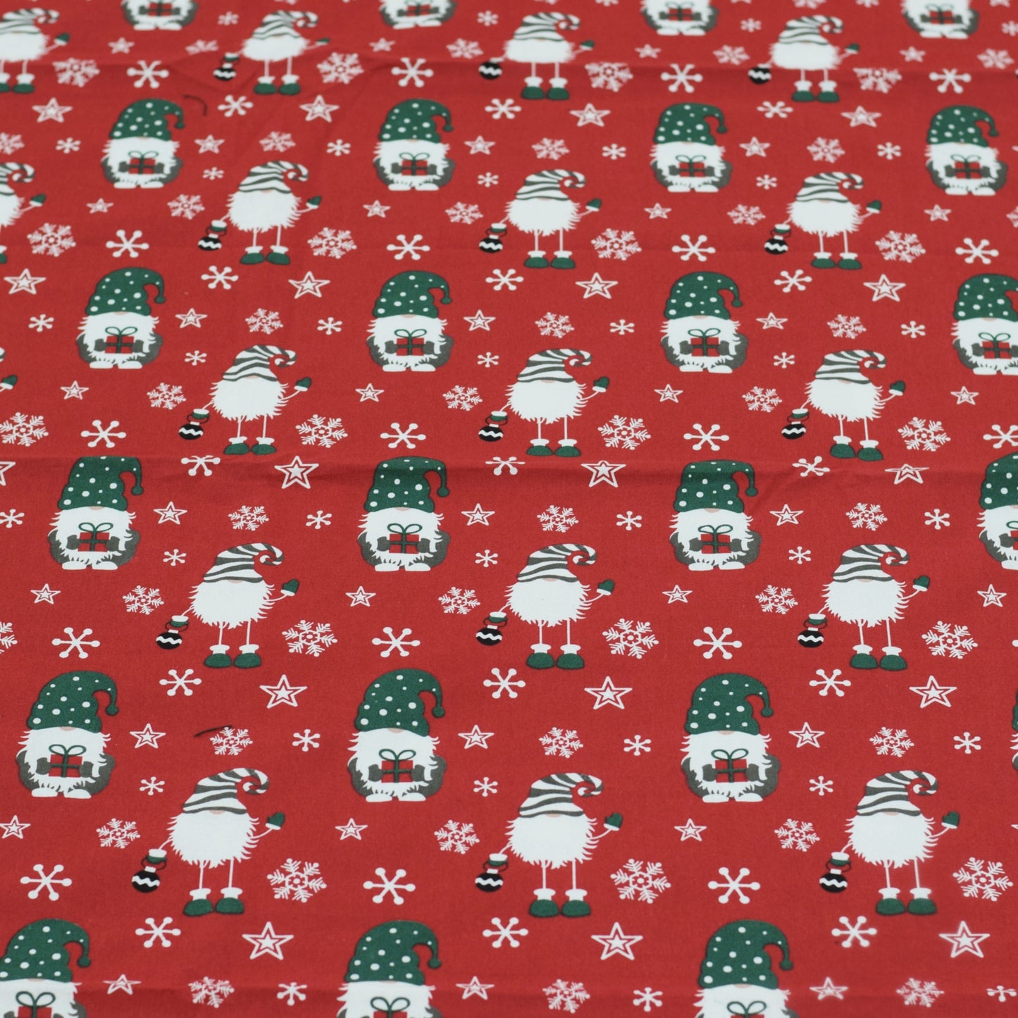 Festive Santa Print King Size Bedsheet with 2 Pillow Covers – Red & Green Christmas Theme