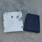 Elegant Cream Floral Embroidered Kurta Set with Pants