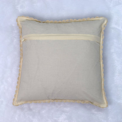 Handmade Crochet Patchwork Cushion Cover 16x16 Inch