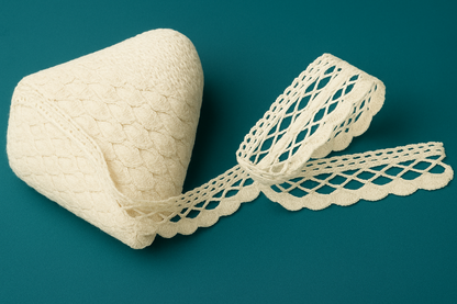 Premium Cotton Lace Roll – 20 Meters, 2 Inch Width