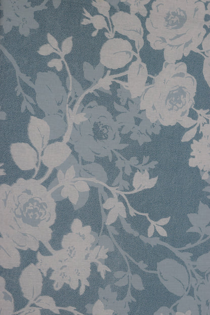 Elegant Blue Floral Cotton Bedsheet Set with 2 Pillow Covers