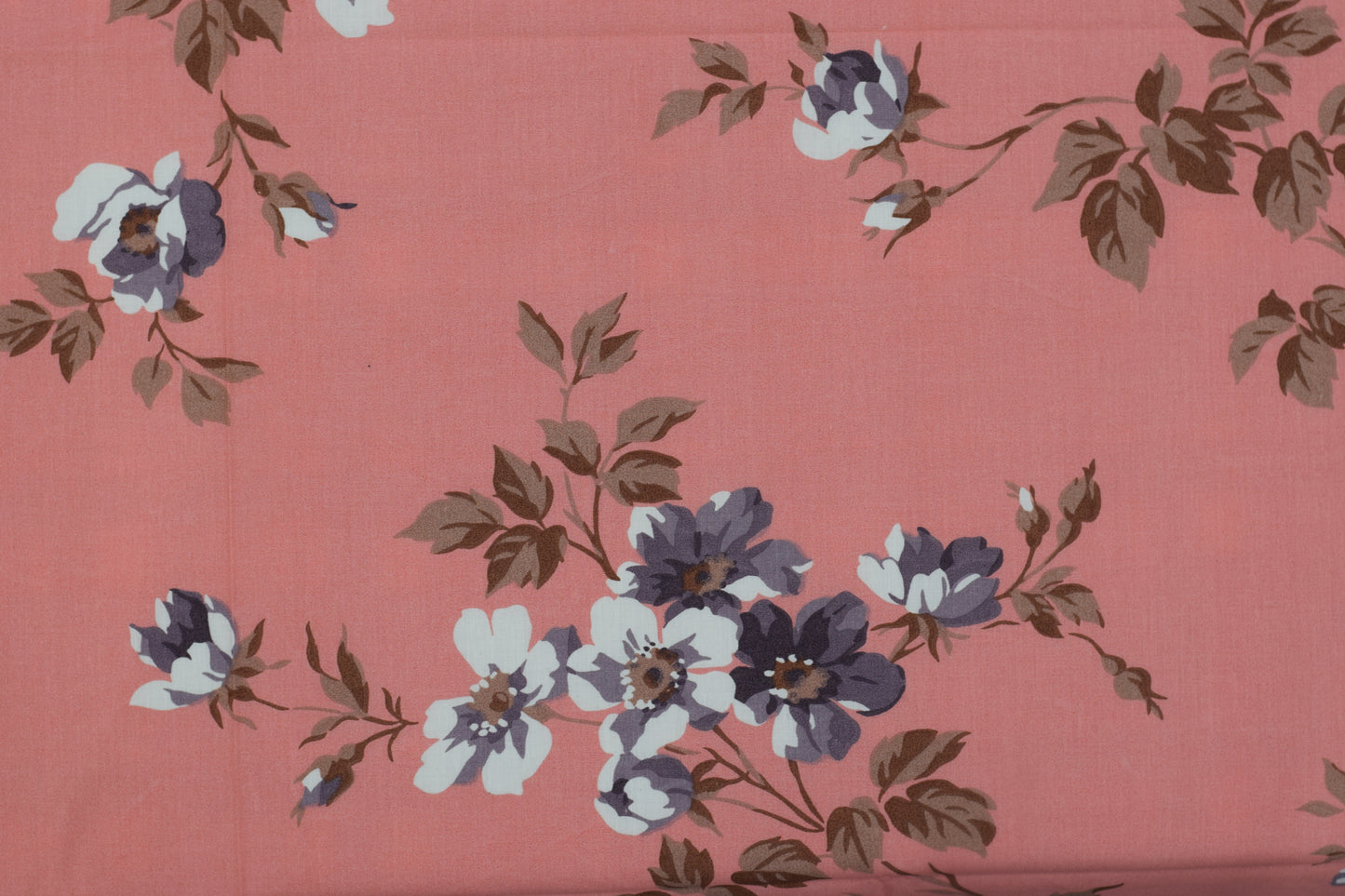 Floral Bliss Pink Queen Size Bedsheet with 2 Pillow Covers – Soft Cotton Printed Set