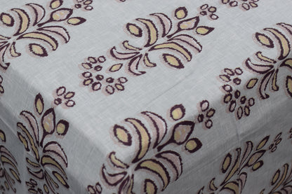 Elegant Floral Printed King Size Cotton Bedsheet with Pillow Covers