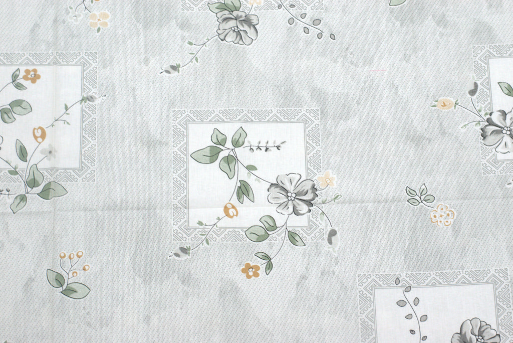 The Minimalist: Sage Blossom Floral Queen Bed Sheet Set - 3 Piece